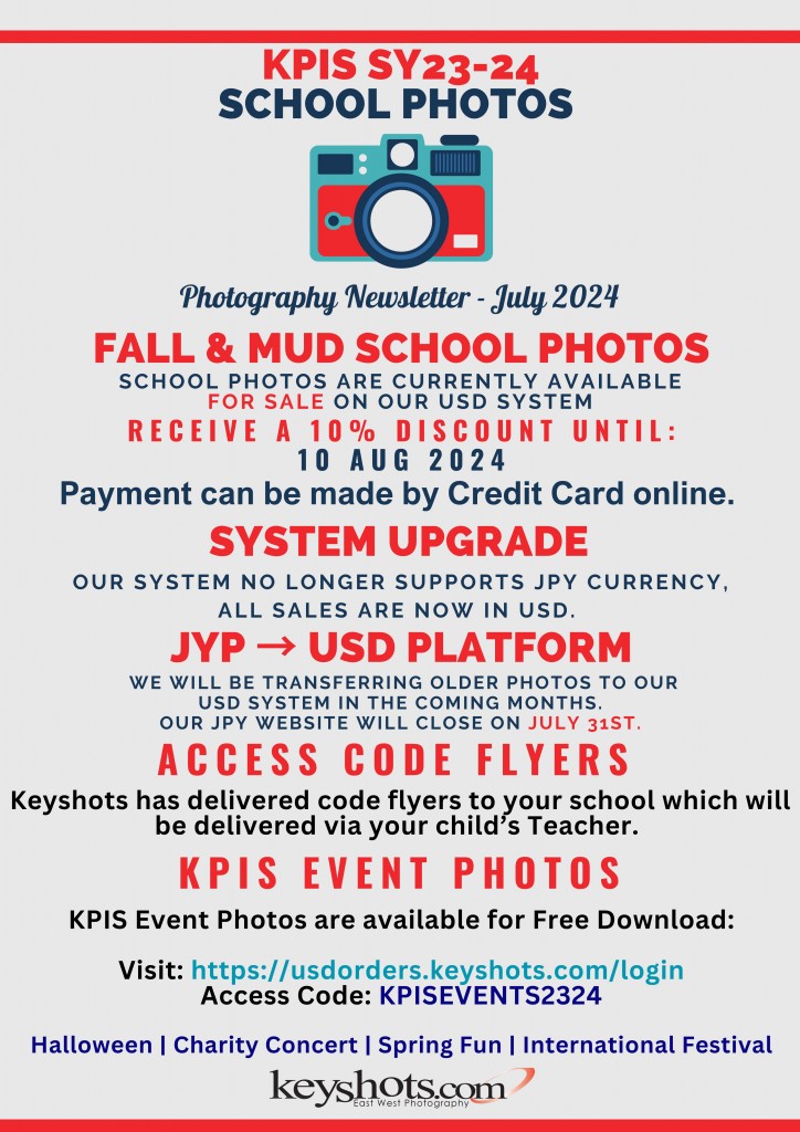 KPIS SY23-24 School Photos Newsletter