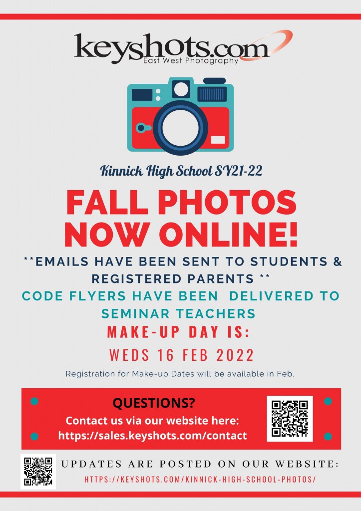 Kinnick - Photos are ready flyer