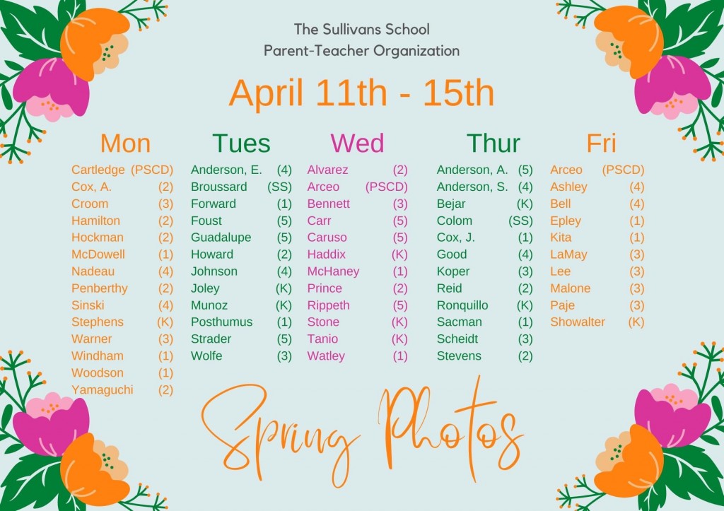 Sullivans SY21-22-Spring Schedule