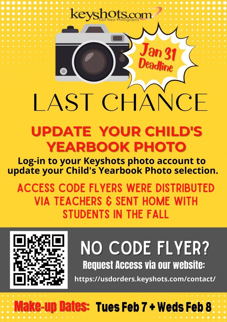 Sullivans-Yearbook Photo Selection Reminder