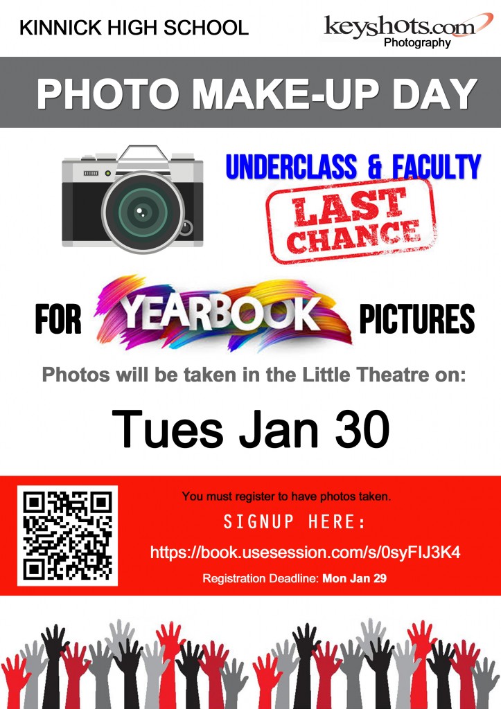 Kinnick Underclass Make-up Day Flyer